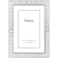 Siena Hammered Silver Picture Frame, Tarnish Resistant Finish, Perfect Photo Frame for any End Table, Credenza, Shelf, or Nightstand, Silver 8x10