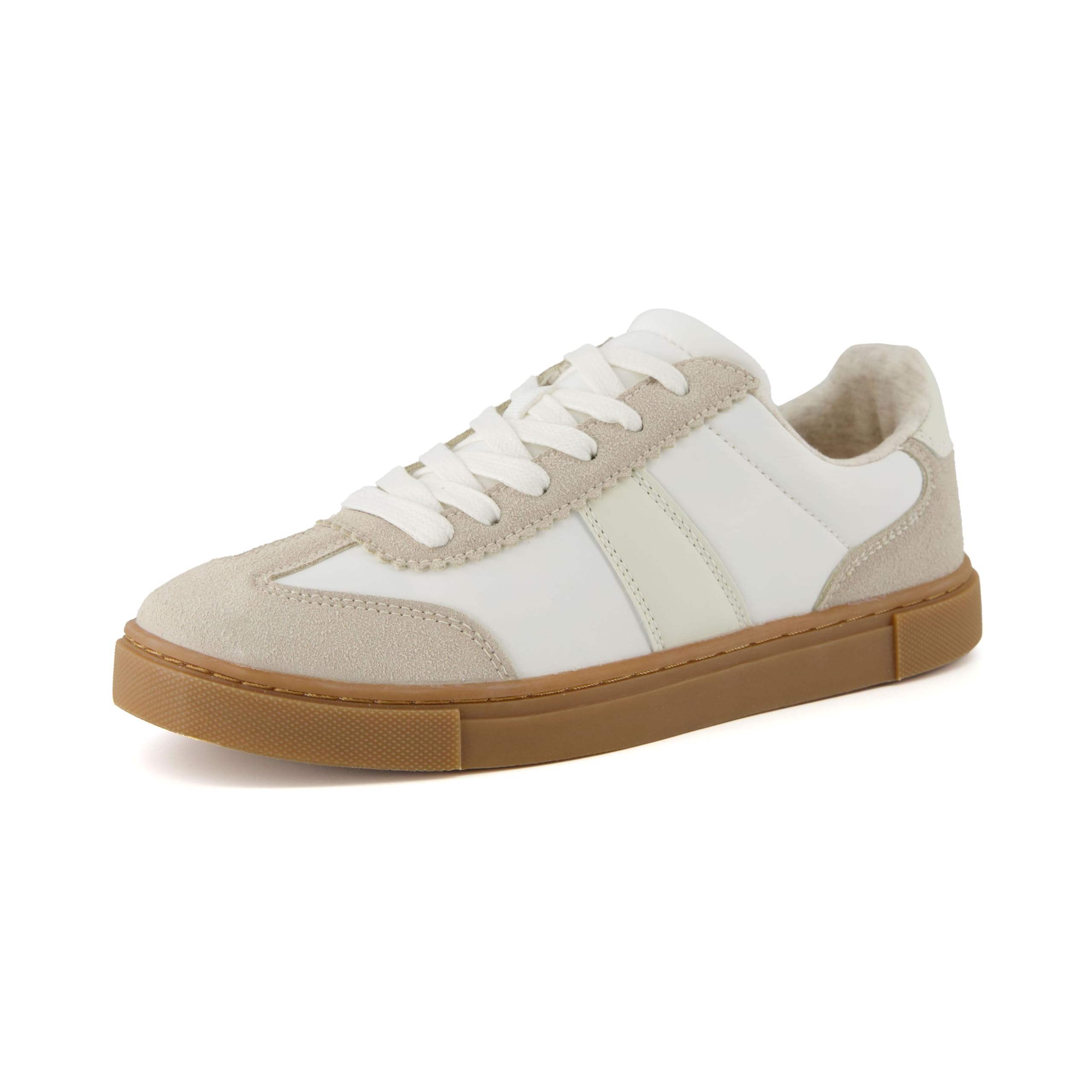 CUSHIONAIRE Balance Womens Sneakers, Casual Tennis Shoes for Women with Memory Foam and Slip Resistant Outsole, IVORY 11W