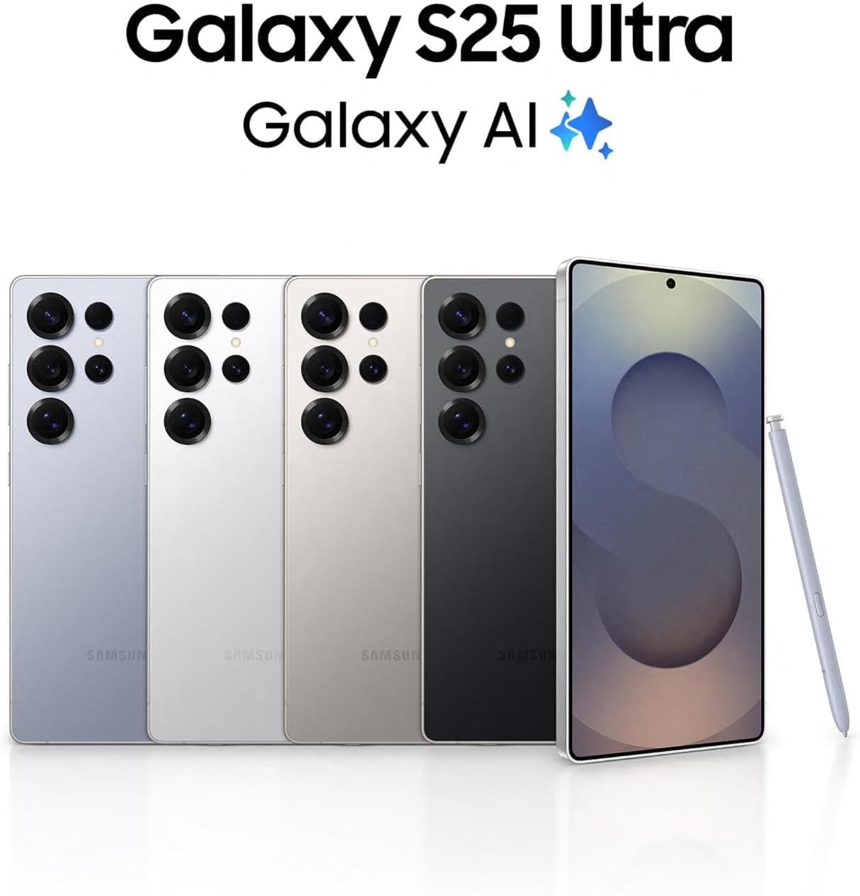 Samsung Galaxy S25 Ultra 5G 2025 (International Version) | GSM Unlocked (T-Mobile) | 1TB Storage + 12GB RAM SM-S938B Qualcomm Snapdragon 8 Elite Android 15 Smartphone (Titanium Black)