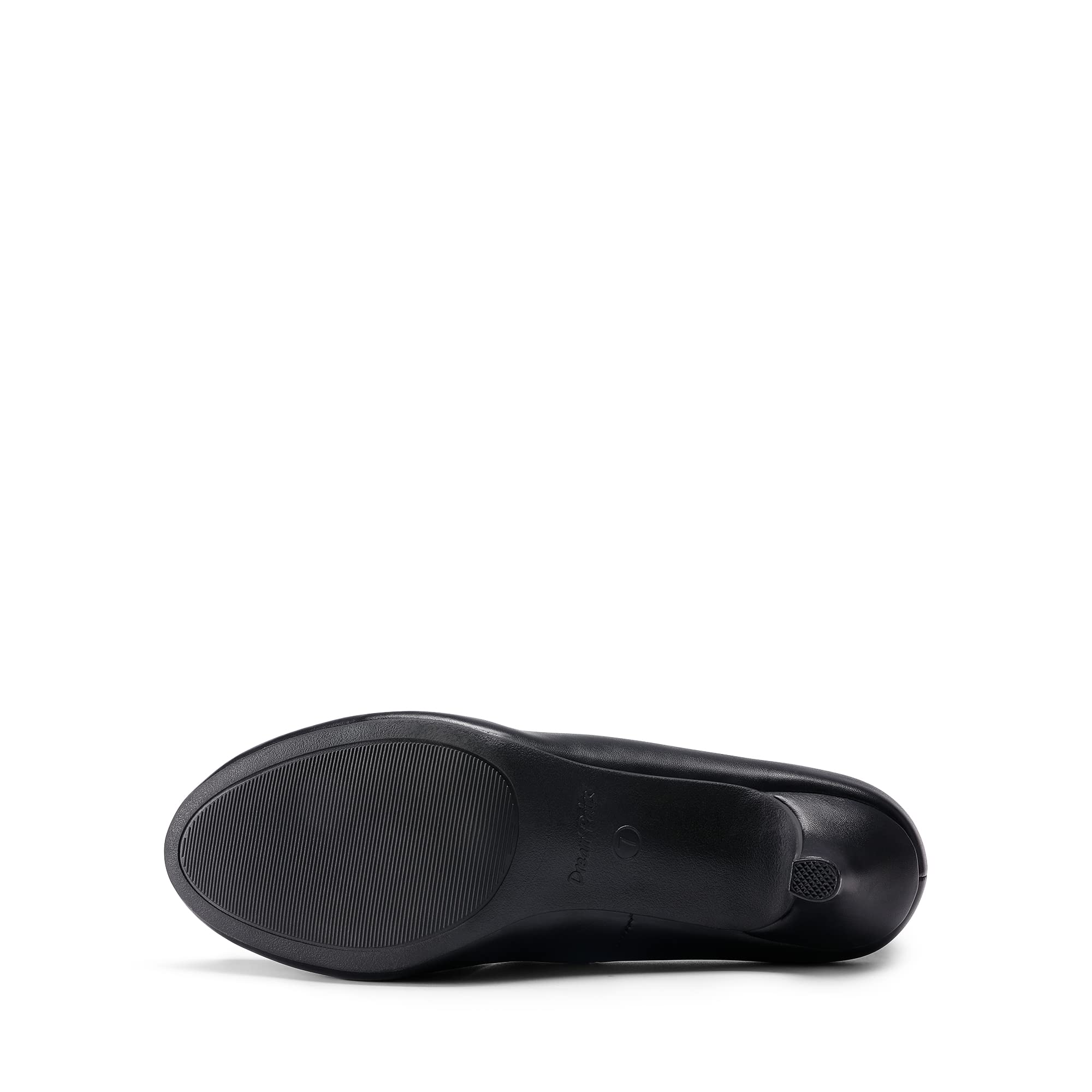 DREAM PAIRS Women's Dress Comfortable Low Heel Pump Shoes,Size 9,Black/Pu,LUVLY