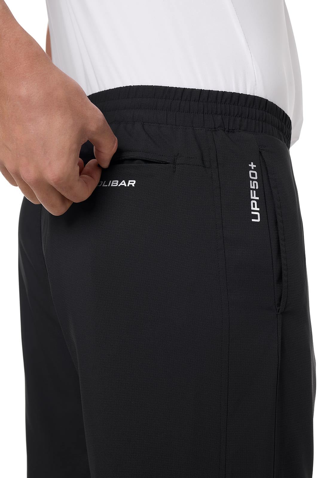 Coolibar UPF 50+ Men's Sport Pants - Sun Protective,Small,Black