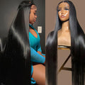OWNROSE 30 Inch 13x6 Lace Front Wigs Human Hair Pre Plucked 200 Density Straight Glueless Wig HD Transparent Human Hair Lace Front Wigs with Baby Hair Lace Front Wigs for Women