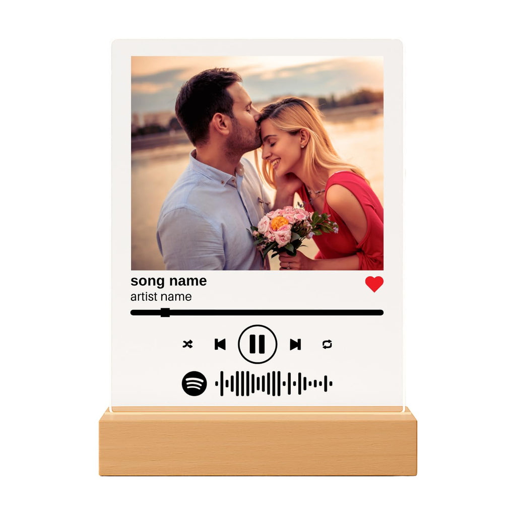 SAME DAY SHIP Custom Song Plaque Personalized Music Plaque Photo Gift Personalized Couples Romantic Gift Valentines Day
