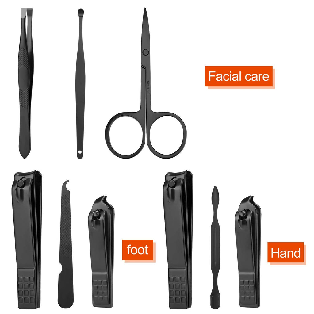 Manicure Set Men Travel Manicure Set Nail Clippers Mens Accessories Stainless Steel Nail Clippers Set Pedicure Set Personal Care Kit Nail Grooming Kit Gift for Men Husband Friend Parents Women
