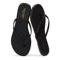 Project Cloud Flip Flops for Women Footwear- Lightweight and Memory Foam Insole Sandals for Women 2026 - Durable Non-Slip Beach Essentials Flats for Women Sandals (Foundations, Black, 7)