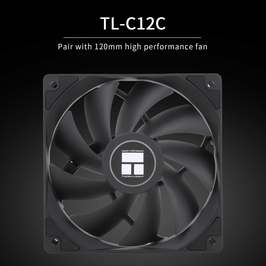 Thermalright Peerless Assassin 120 SE CPU Cooler, 6 Heat Pipes AGHP Technology, Dual 120mm PWM Fans, 1550RPM Speed, for AMD:AM4 AM5/Intel LGA 1700/1150/1151/1200/1851,PC Cooler