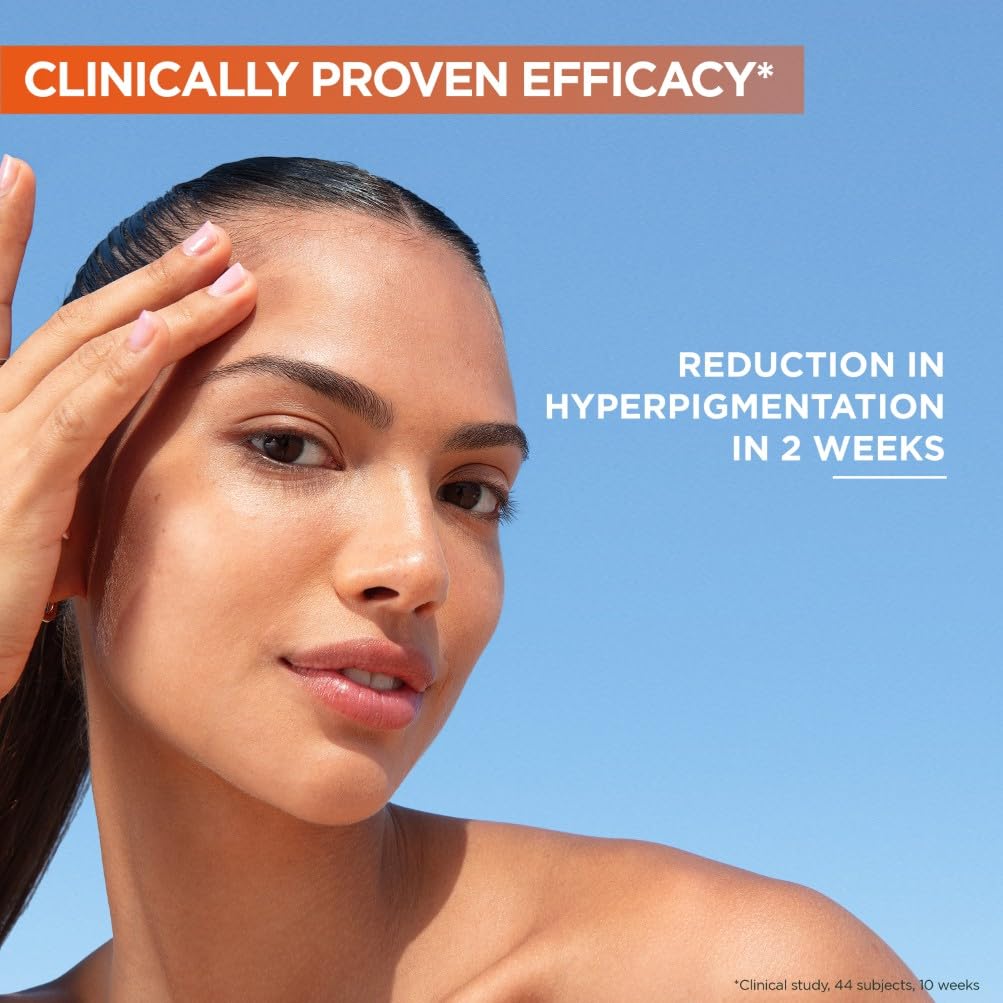 Garnier Vitamin C Brightening Serum for Face, with 4% Vitamin C, Niacinamide & Salicylic Acid, Brightens Skin, Reduces Dark Spots & Evens Skin Tone, Serum 30ml