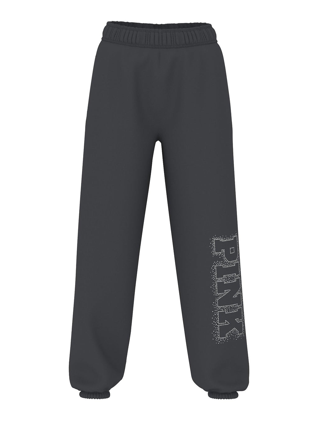 Victoria's Secret Pink Women's Campus Fleece Sweatpants,Coal, (M)