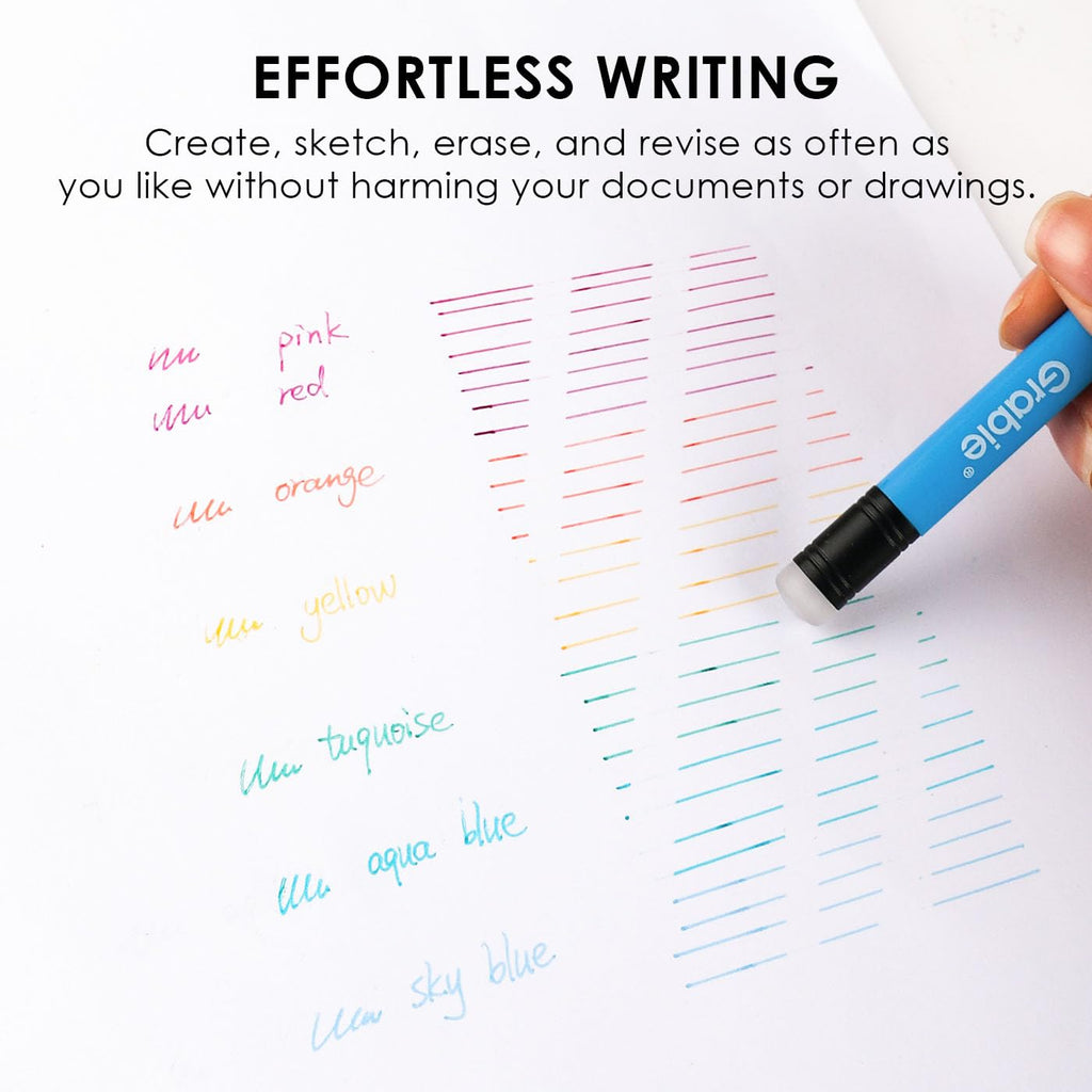 Grabie Erasable Gel Pens, 9 Color 0.7 mm Pens, Rustic Reverie