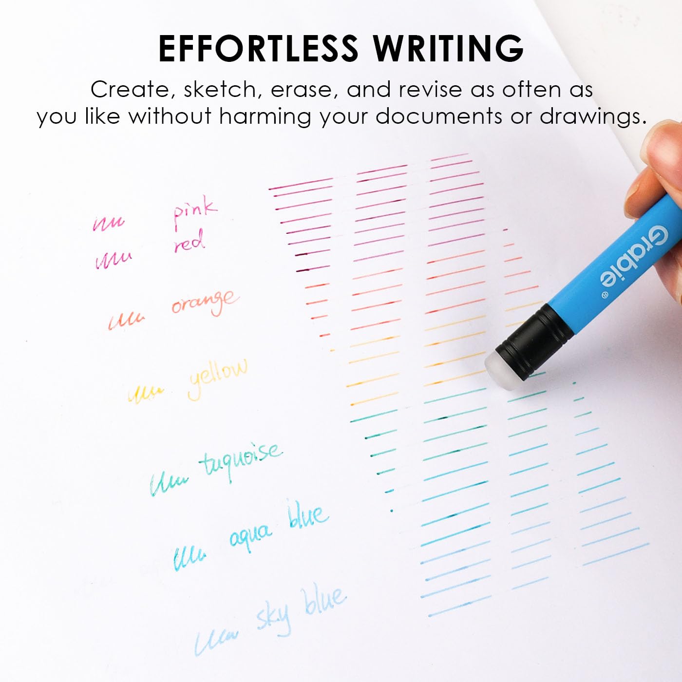 Grabie Erasable Gel Pens, 9 Color 0.7 mm Pens, Rustic Reverie
