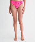 vineyard vines Wainscott Mid-Rise Bikini Bottom, Coral Punch Print, XS