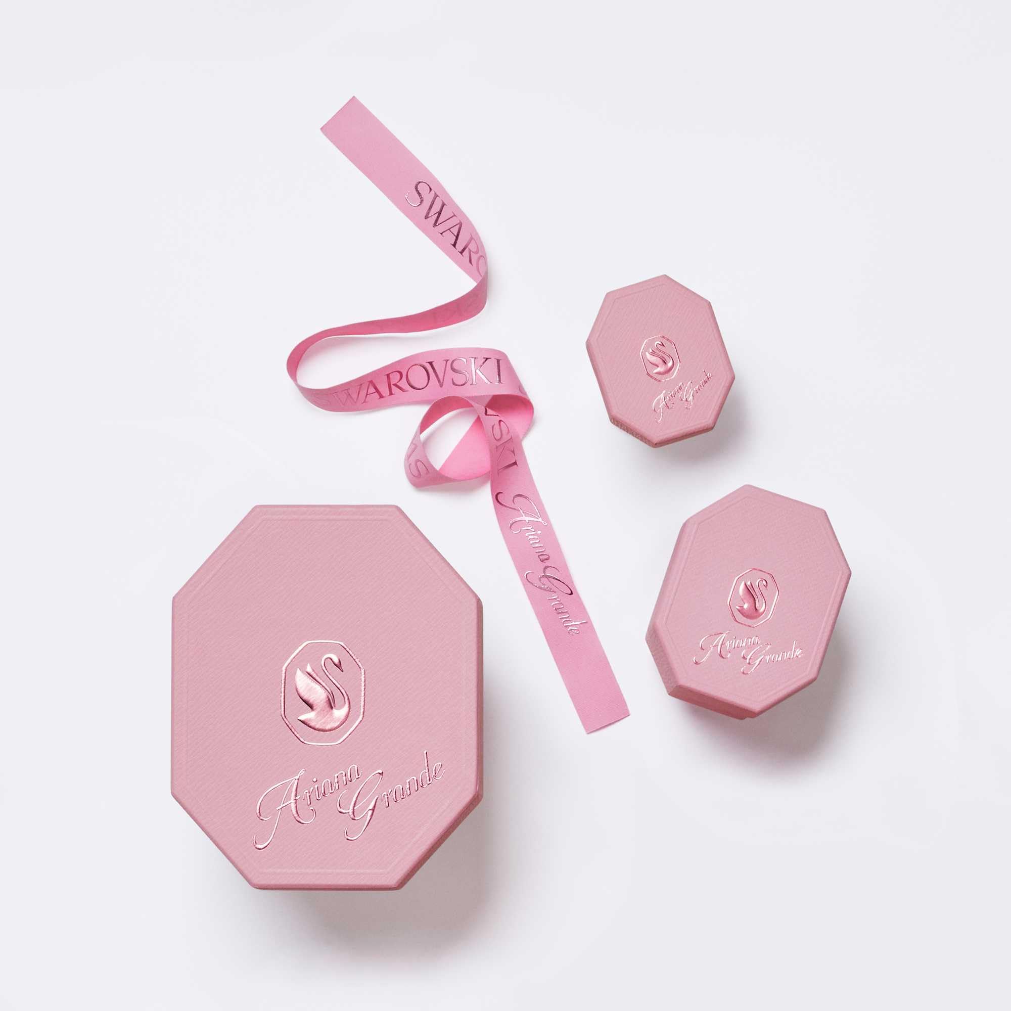 Swarovski Ariana Grande Heart All-Around Tennis Style Crystal Necklace in Rhodium Finish - Part of the Ariana Grande x Capsule Collection