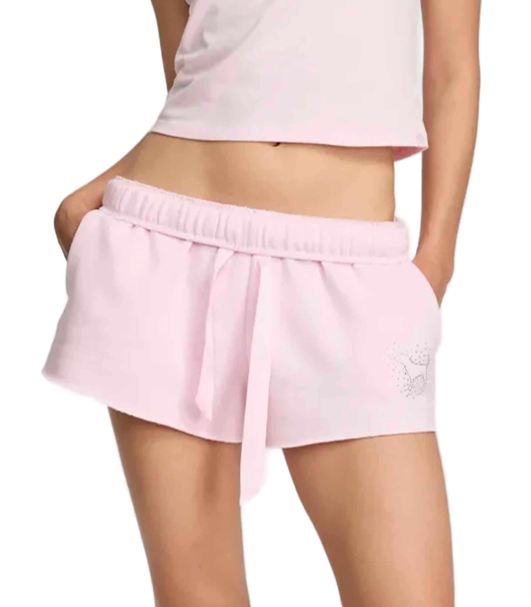 Victoria's Secret Pink | Elle Campus Fleece™ Shortie, Pink Tulip, M
