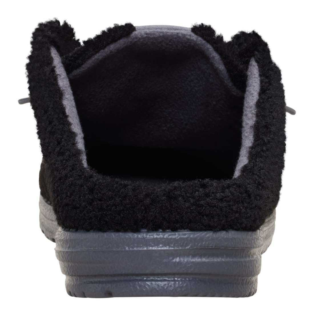 HEYDUDE Wally Slip Sherpa Black Size 11, Men’s Shoes, Slip-on Mules, Comfortable & Light-Weight