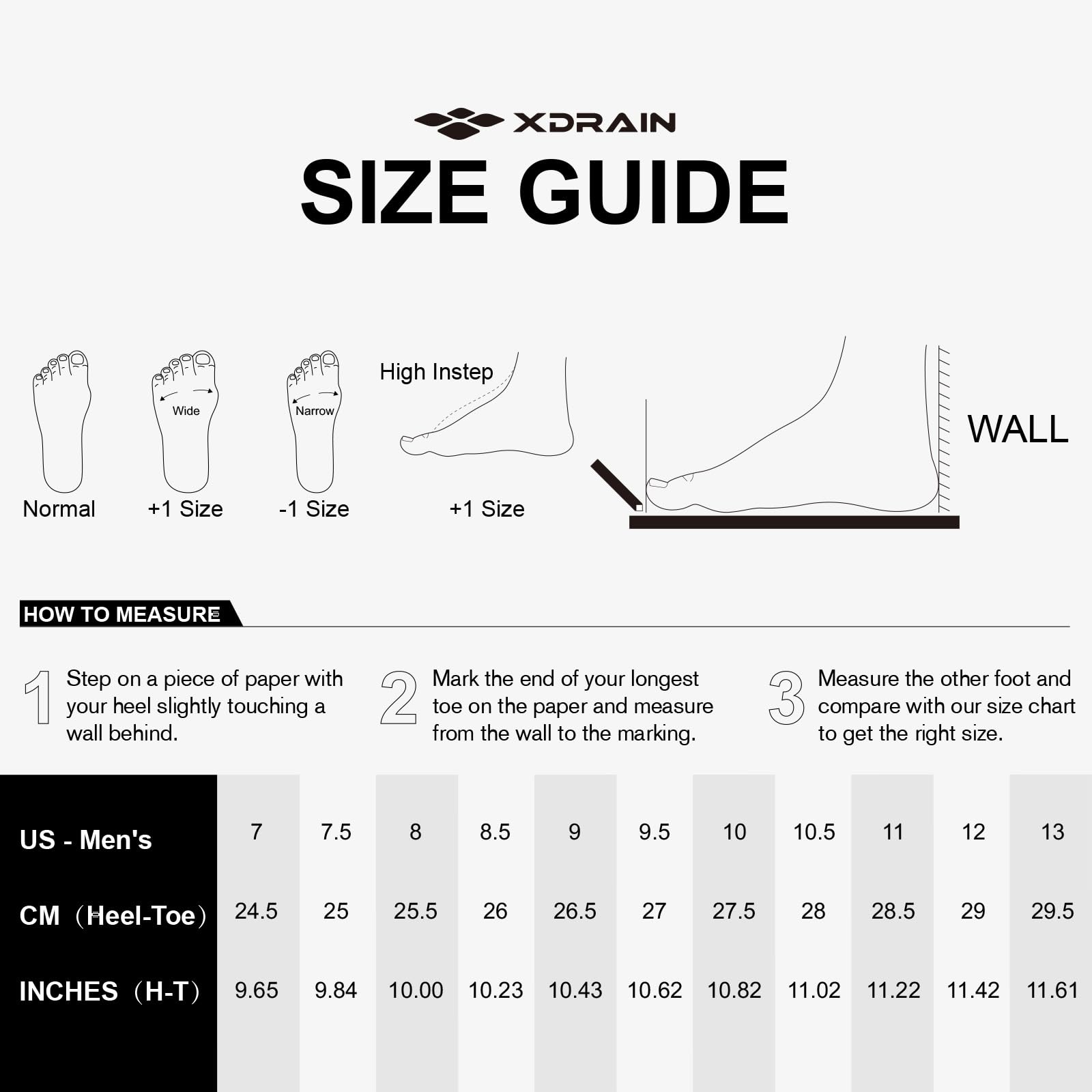 ALEADER Stylish Mens Water Shoes, Xdrain Water Sneakers, Quick-Dry Beach Aqua Hiking Pool Swim Shoes White/Black Size 10.5