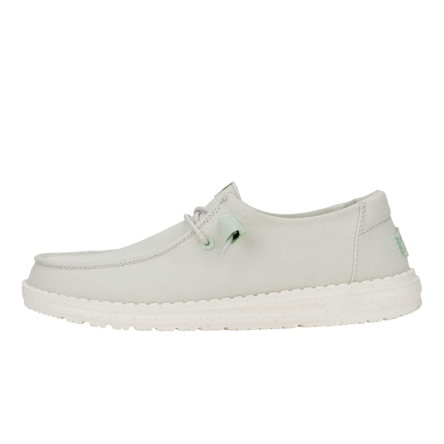 HEYDUDE Wendy Canvas Grey Size 8, Women’s Shoes, Slip-on Loafers, Comfortable & Light-Weight