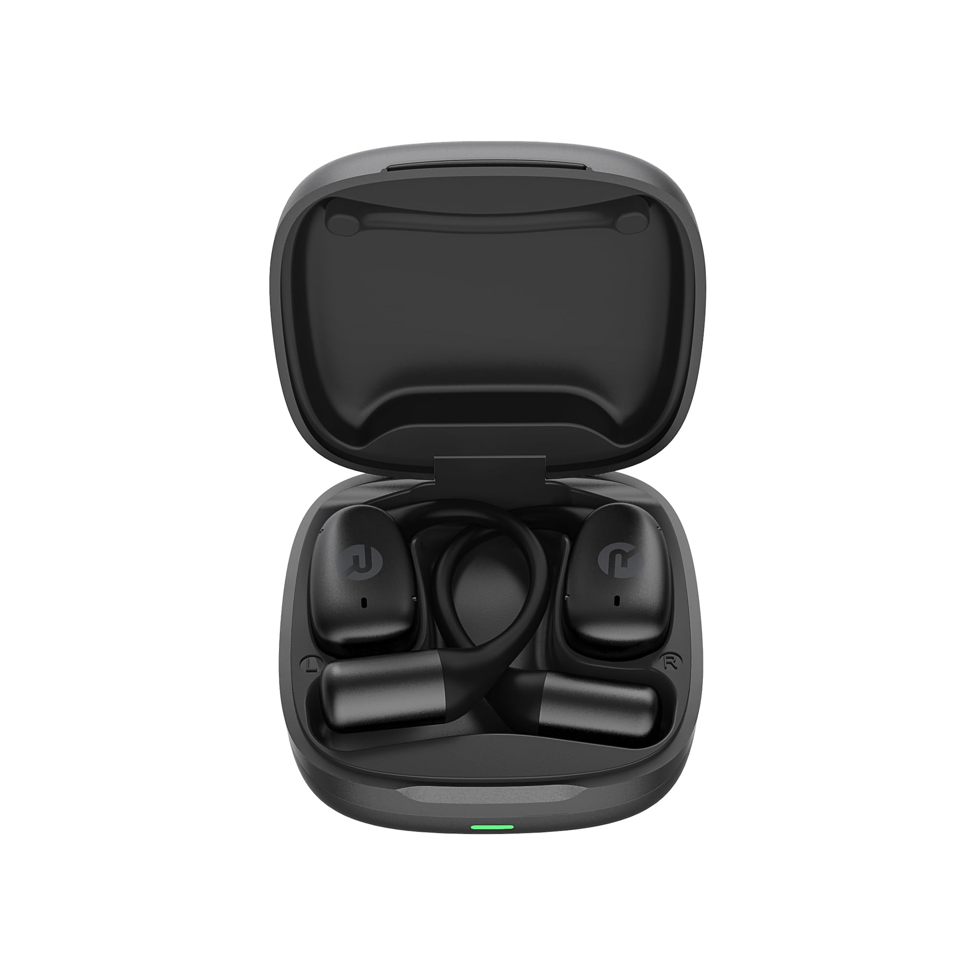 Raycon Essential Open Ear Earbuds – Open Ear Headphones, Earbuds Wireless Bluetooth, Sweat & Water-Resistant Earphones, Running Headphones with Ultra-Lightweight Design, 36 Hours Battery Life (Black)
