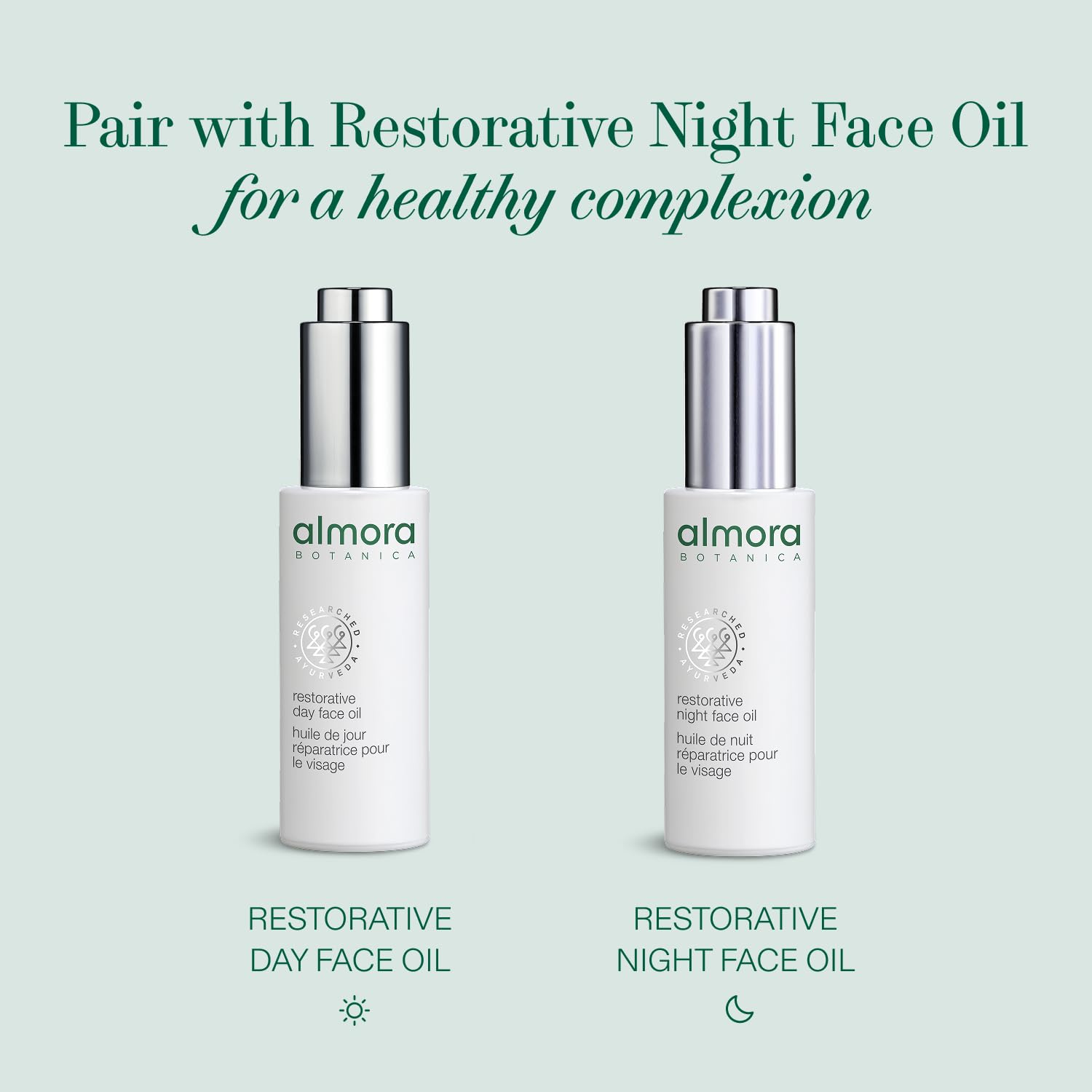 Almora Botanica Restorative Day Face Oil, 15mL | Age-Defying Facial Oil with Bio-Retinol & Sunflower | Smooths Fine Lines & Restores Texture | Ultra-Light, Non-Greasy, Vegan Skincare