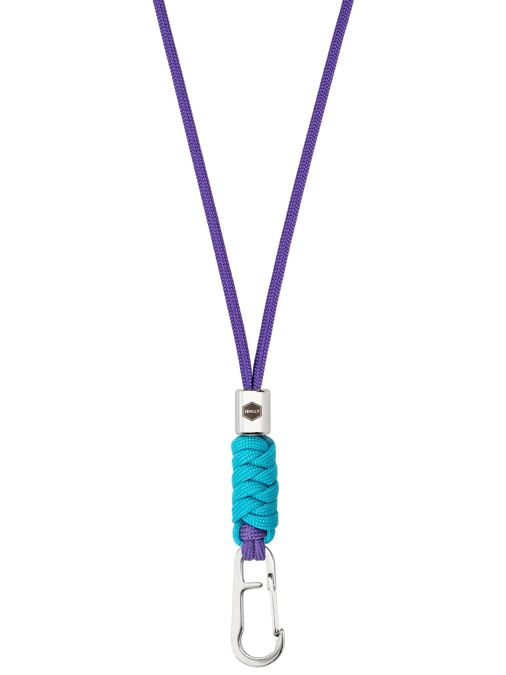 SENLLY Minimalist Neck Lanyard for Key & ID Badge, Braided Paracord Keychain | Stainless Steel Hardware, Tarnish-Free & Rust-Proof, Snap Hook