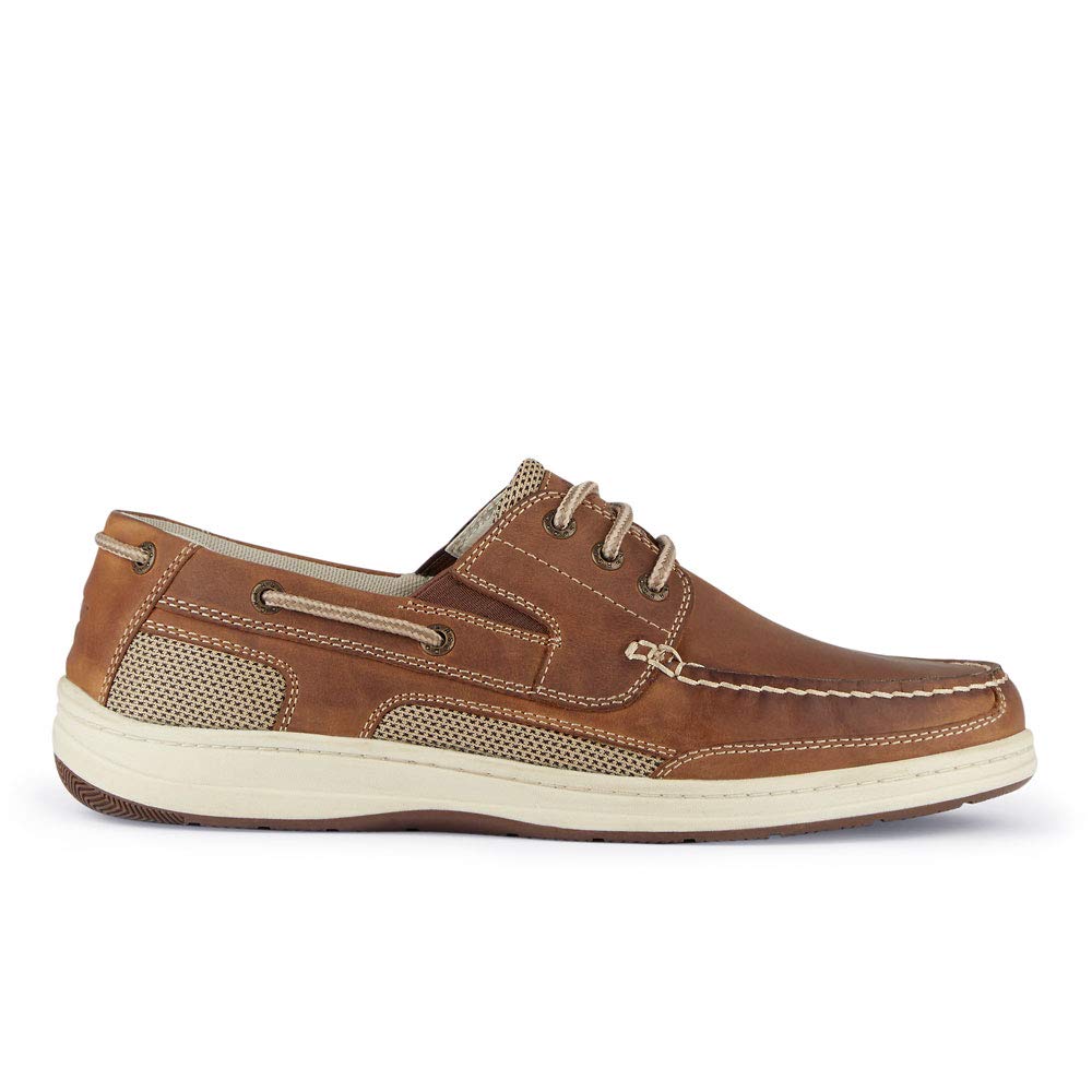 Dockers Men's Beacon Boat Shoe, Dark Tan, 11 Wide