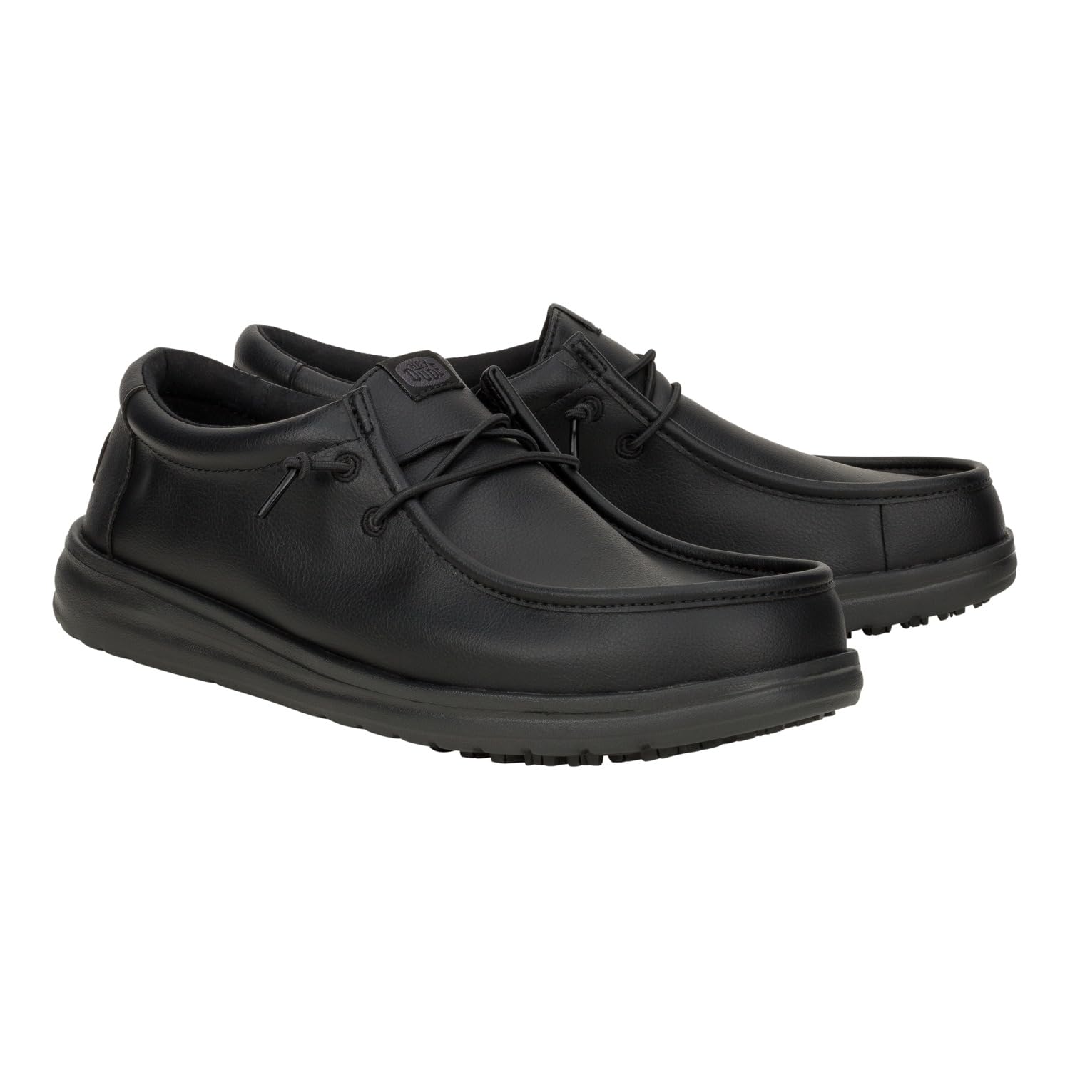 HEYDUDE Wally Work CE Classic Black Size 10, Men’s Shoes, Men's Slip-on Loafers, Comfortable & Light-Weight