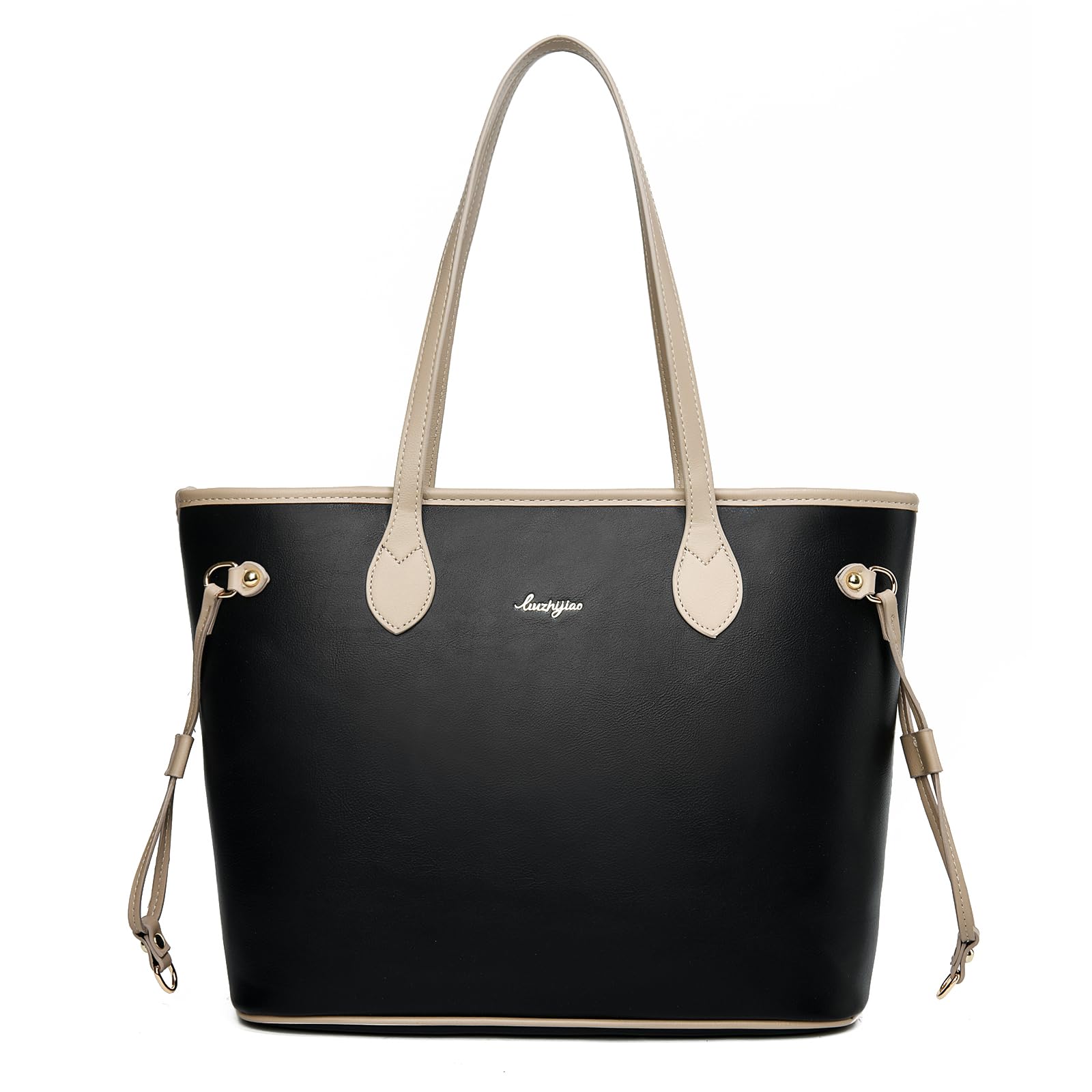 liuzhijiao Tote Bag for Women Top Handle Stachel Purse and Handbags Crossbody Shoulderbag for Office,Shopping,Outings,Black
