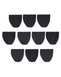 Hanes womens Cotton Brief Underwear, 10 Pack - Hi Cut Black, US