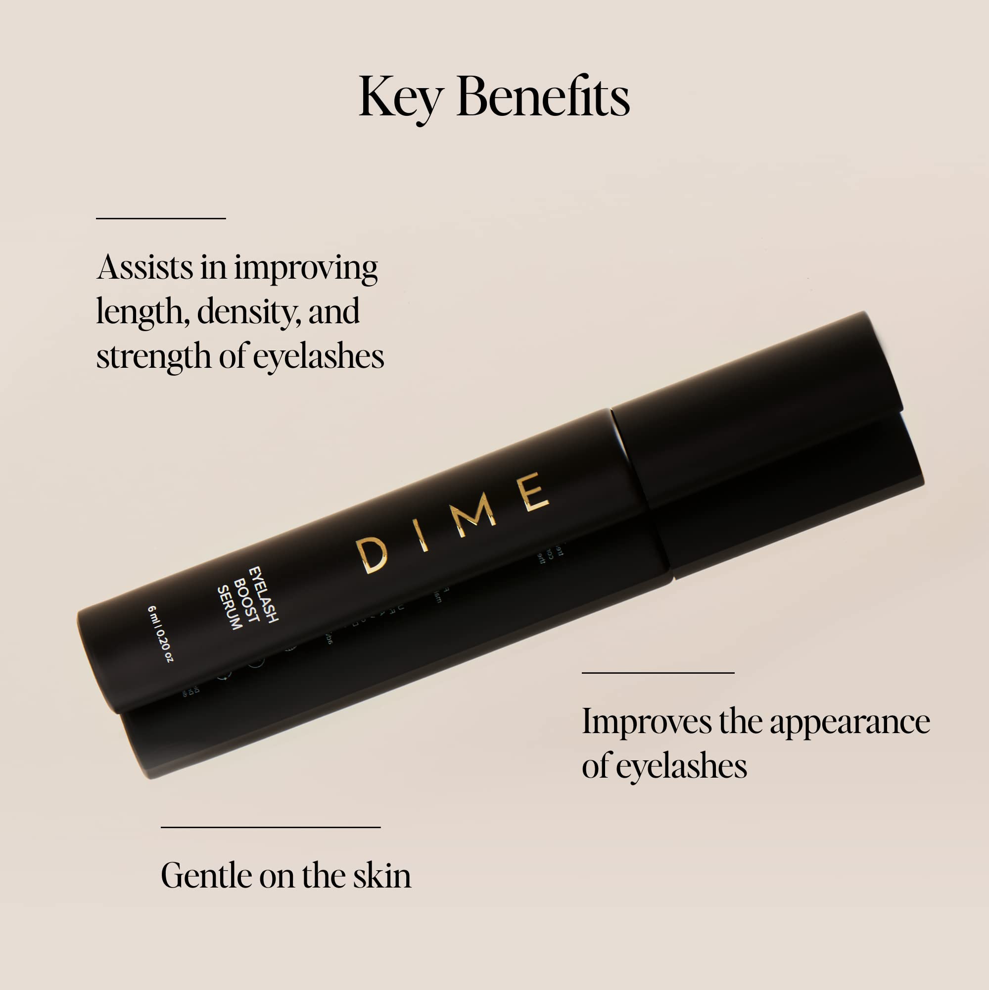 DIME Beauty Eyelash Boost Serum - Lash Growth, 0.20 oz