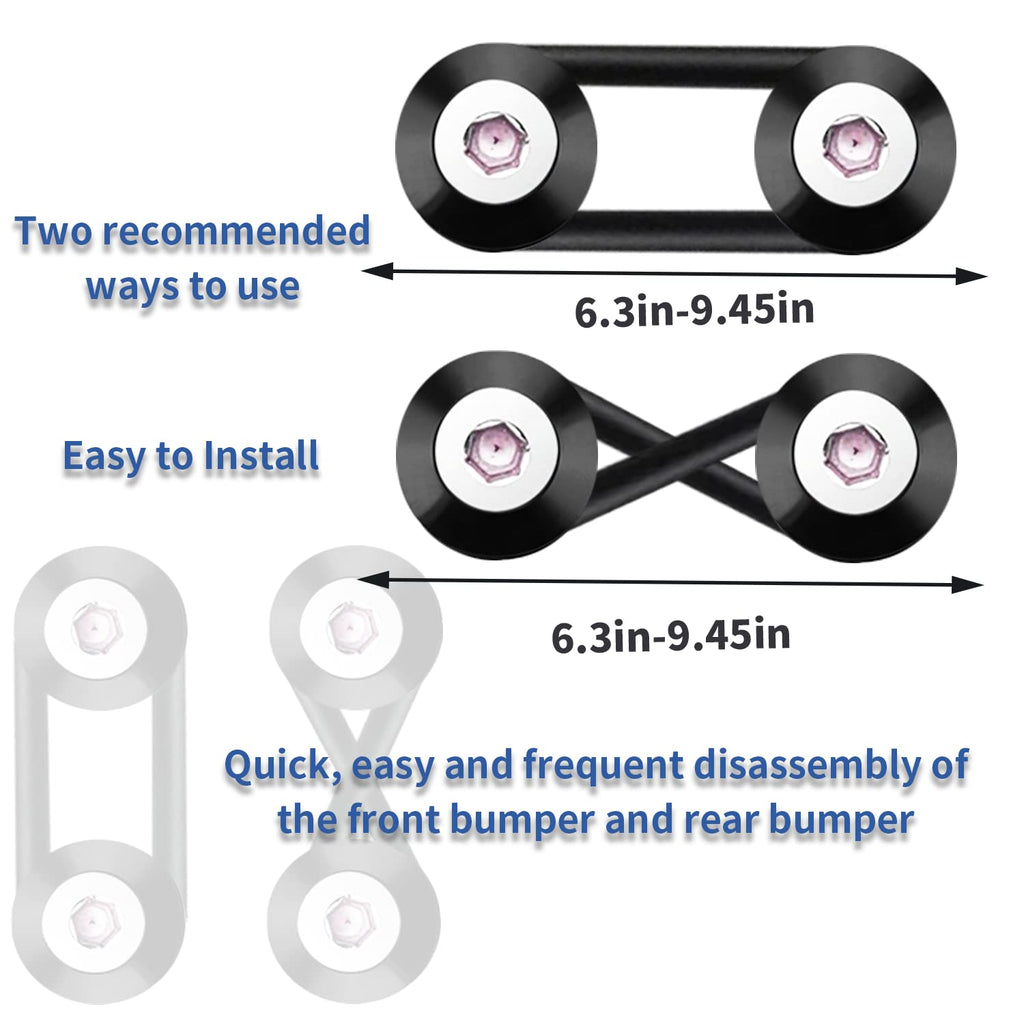 Mejiao Front Bumper Clips Black 12PC Quick Release Bumper Clips it Can be Applied to Front and Rear Bumpers,Trunks,Fenders,Hatches,Hoods,Etc.