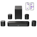 ULTIMEA 7.1ch Sound Bar with Dolby Atmos, Surround Sound System for TV with 4 Surround Speakers, Sound Bar for Smart TV with App Control, Soundbar with Subwoofer for Home Theater, HDMI eARC, Aura A60