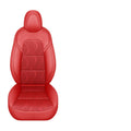 Dtuupts Tesla Model Y Seat Cover Full Set, Faux Leather Tesla Car Seat Cover, Perfect Suitable for Tesla Model Y 2020 2021 2022 2023 2024 2025 (Red)