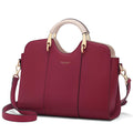 Cnoles Satchel Bag for Women Fashion Leather Ladies Top Handle Tote Shoulder Bag Purses and Handbags Red