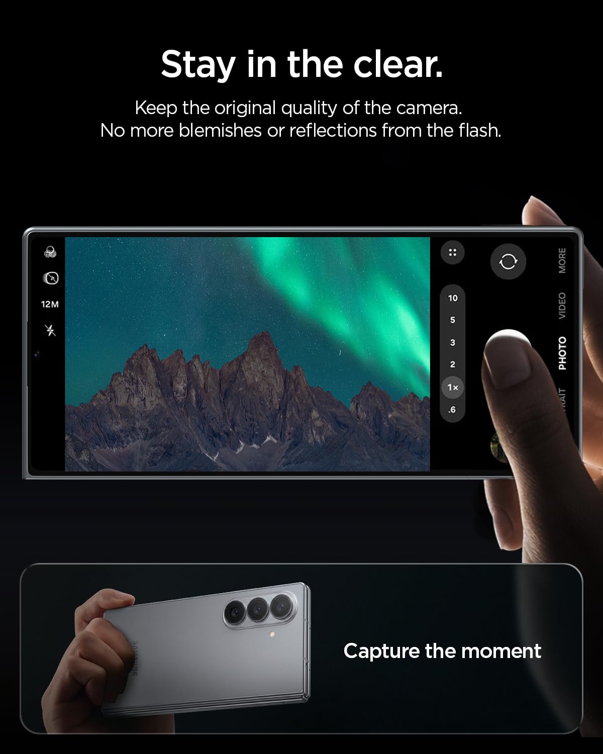 Spigen Camera Lens Protector for Galaxy Z Fold 8 Ultra, Fold 7 (2 Pack)