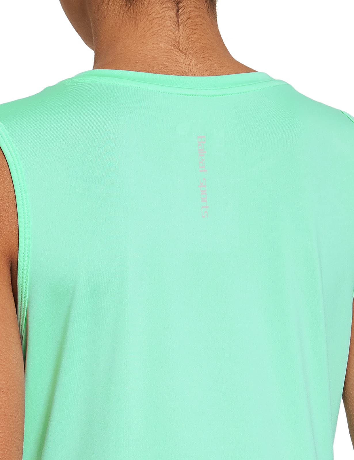 baleaf Women's Sleeveless Workout Shirts Exercise Running Tank Tops Active Gym Tops Mint Size M