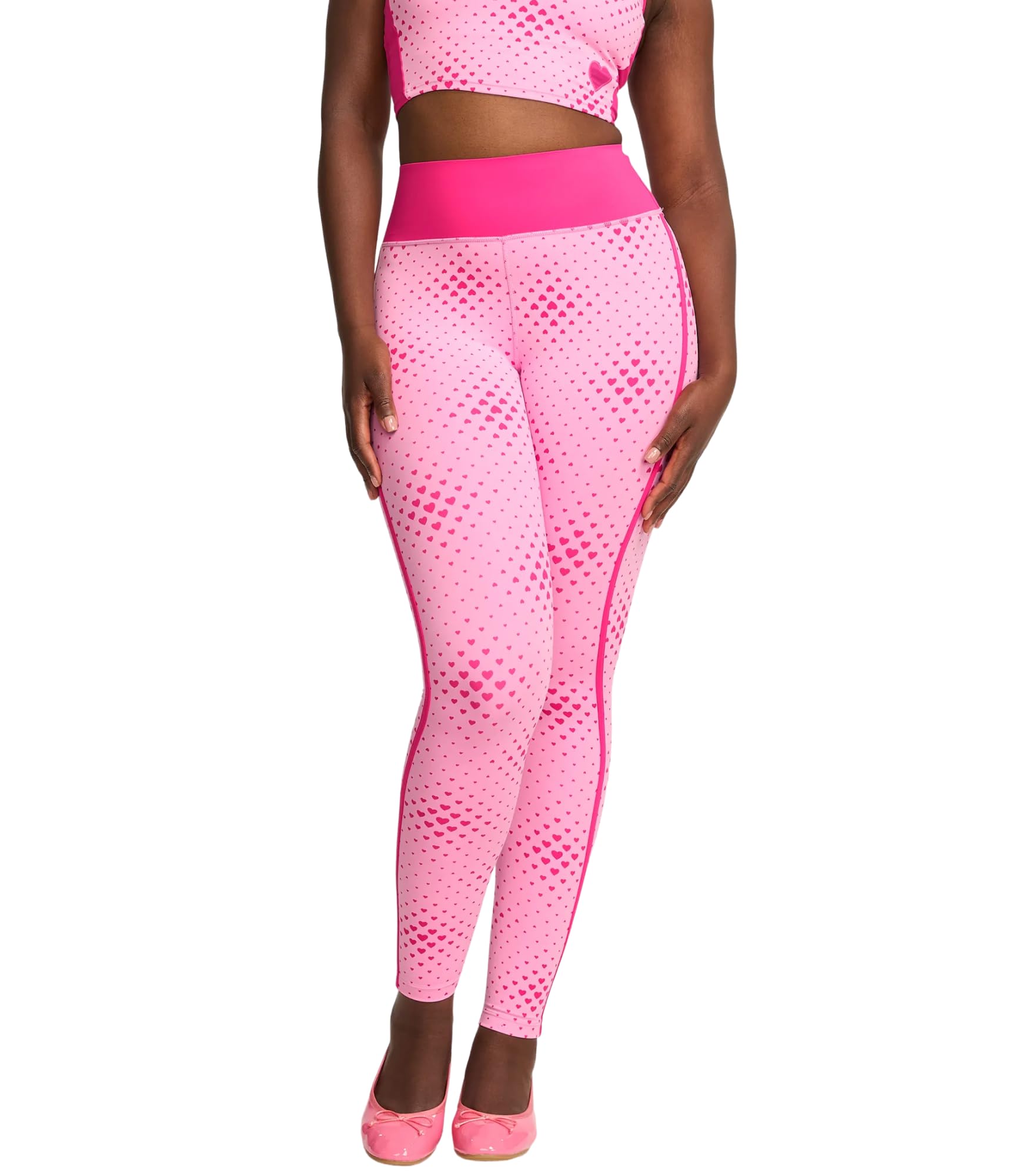 Victoria's Secret Pink | Elle Relay Leggings, Pink Hearts, M