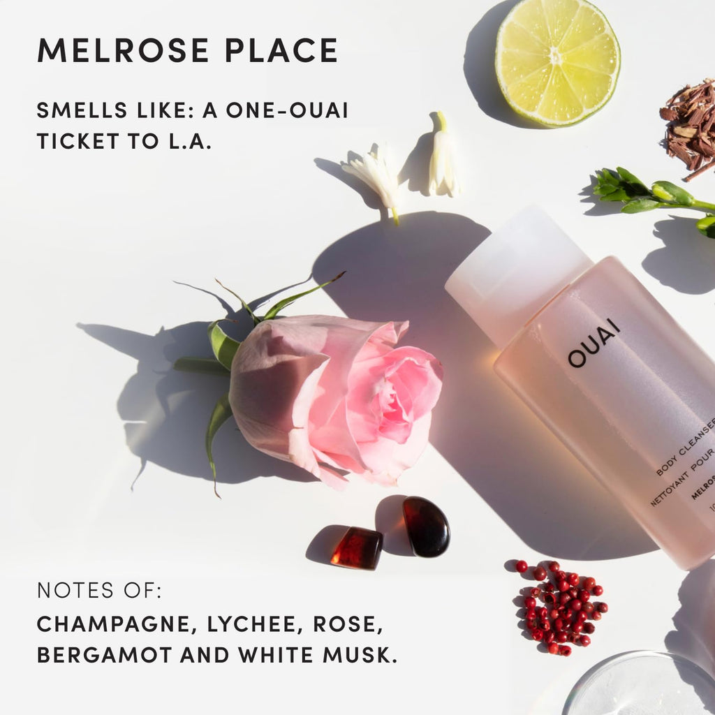 OUAI Body Cleanser - Foaming Body Wash - Melrose Place (10 Fl Oz)