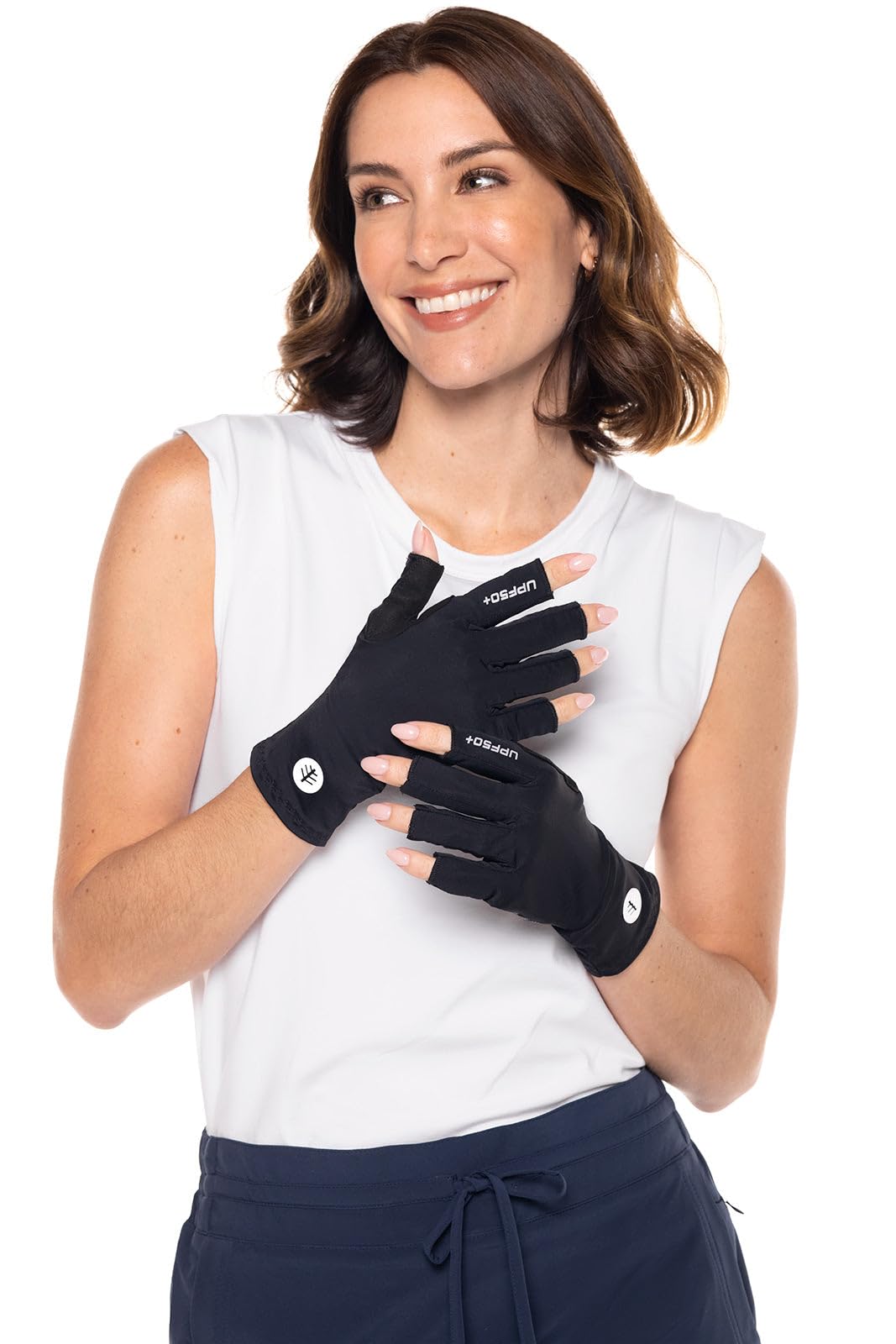 Coolibar Multi-Sport Gloves - UPF 50+ Sun Protection - MaxShield in Black