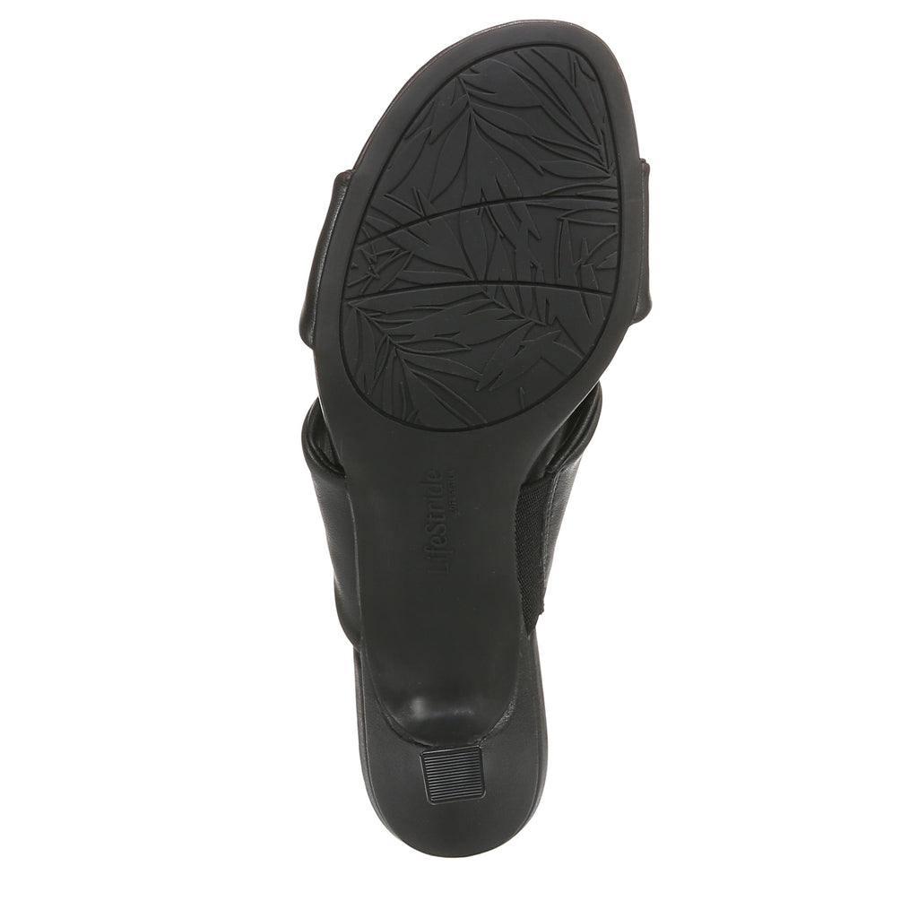 LifeStride Womens Nori Heeled Sandal Black 10 W