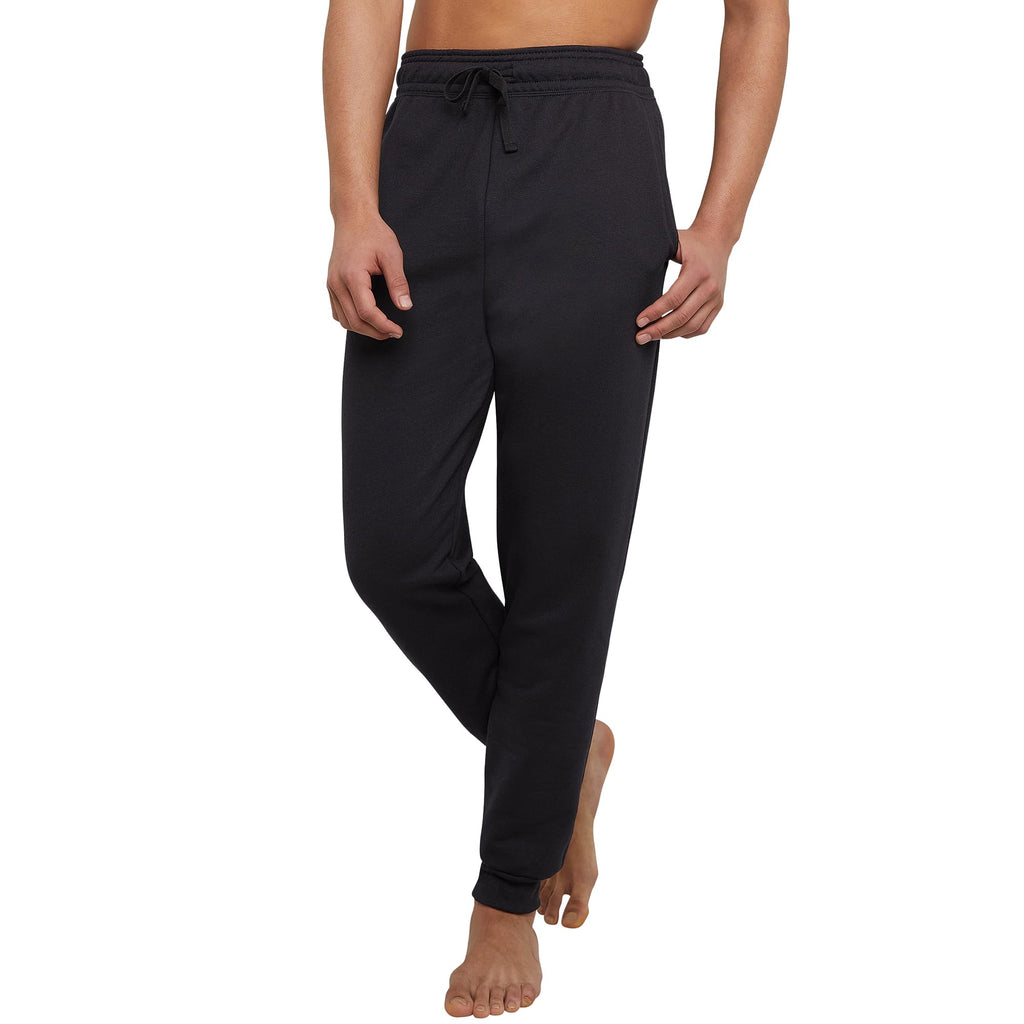 Hanes Men's Jogger Sweatpant with Pockets, Black, Small