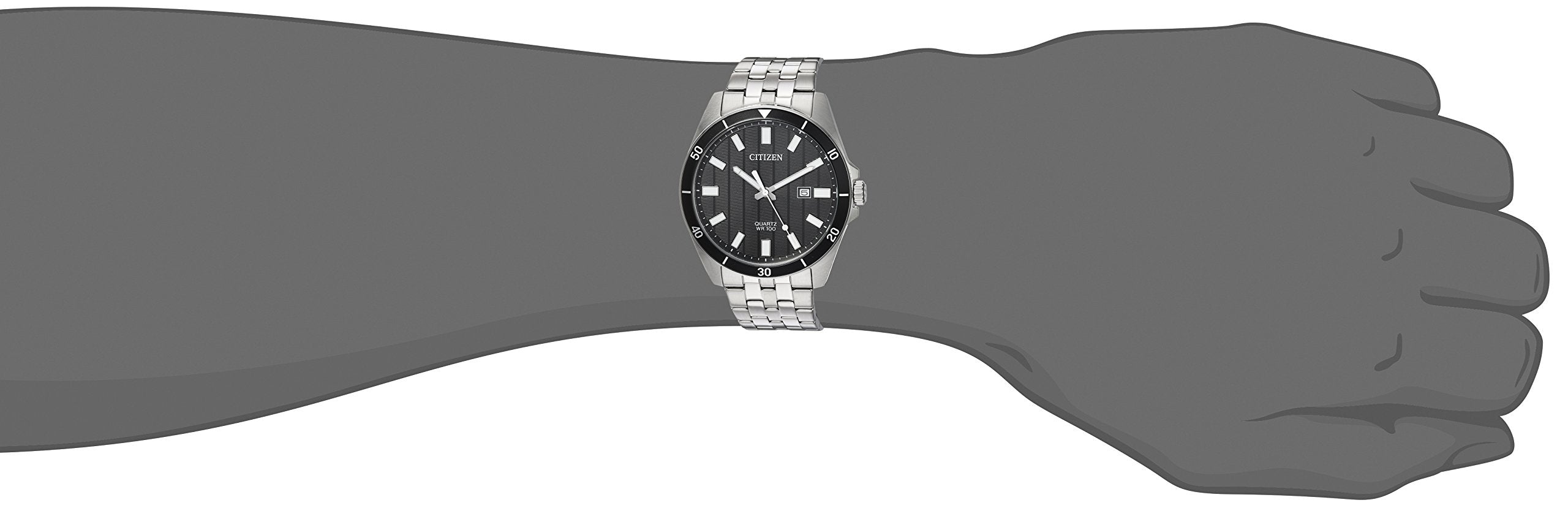 Citizen Quartz Mens Watch, Stainless Steel, Classic, Silver-Tone (Model: BI5050-54E)
