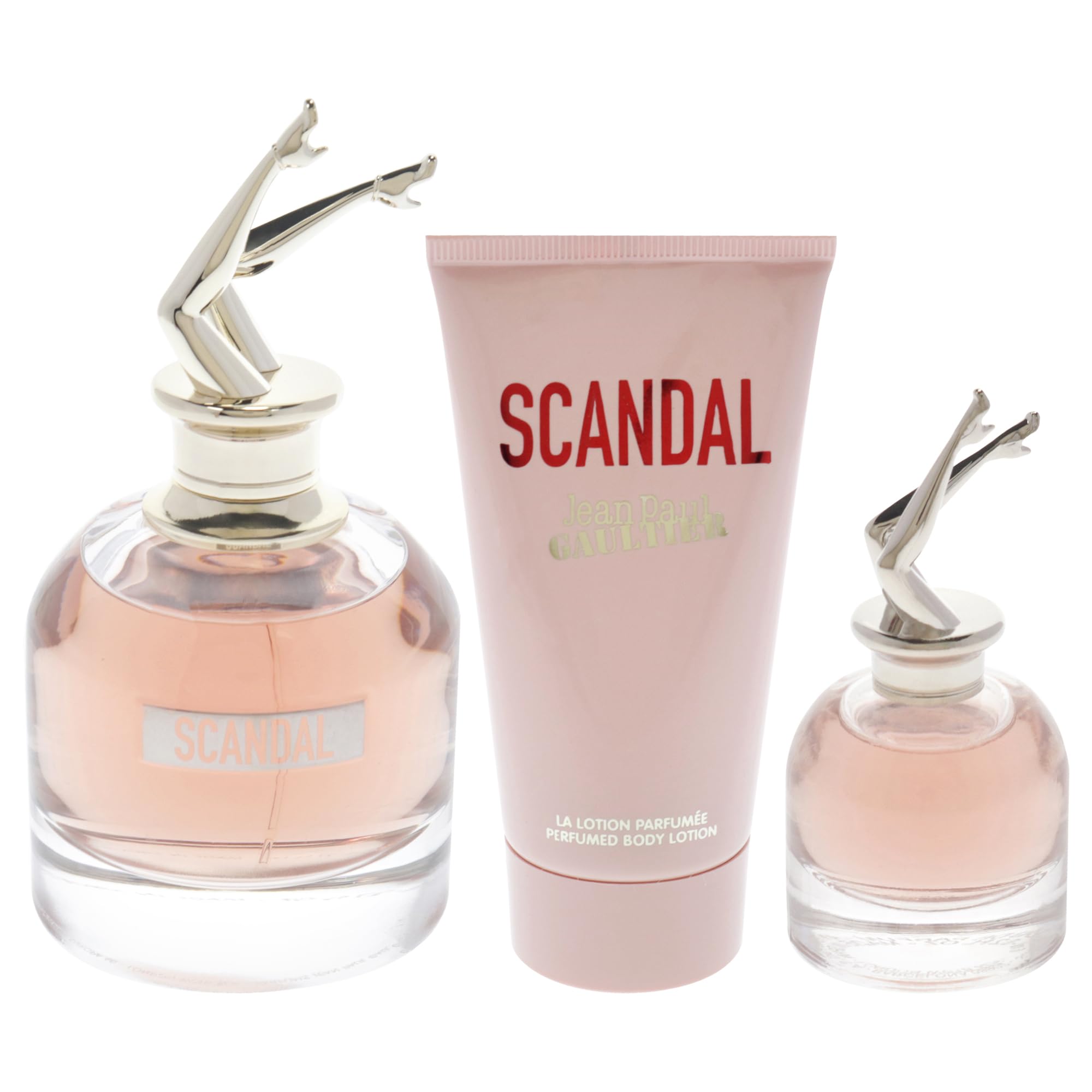 Scandal by Jean Paul Gaultier for Women - 3 Pc Gift Set 2.7oz EDP Spray, 0.20oz EDP Spray, 2.5oz Perfumed Body Lotion