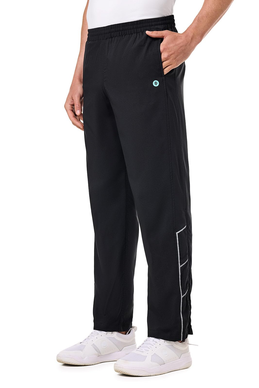 Coolibar UPF 50+ Men's Sport Pants - Sun Protective,Small,Black