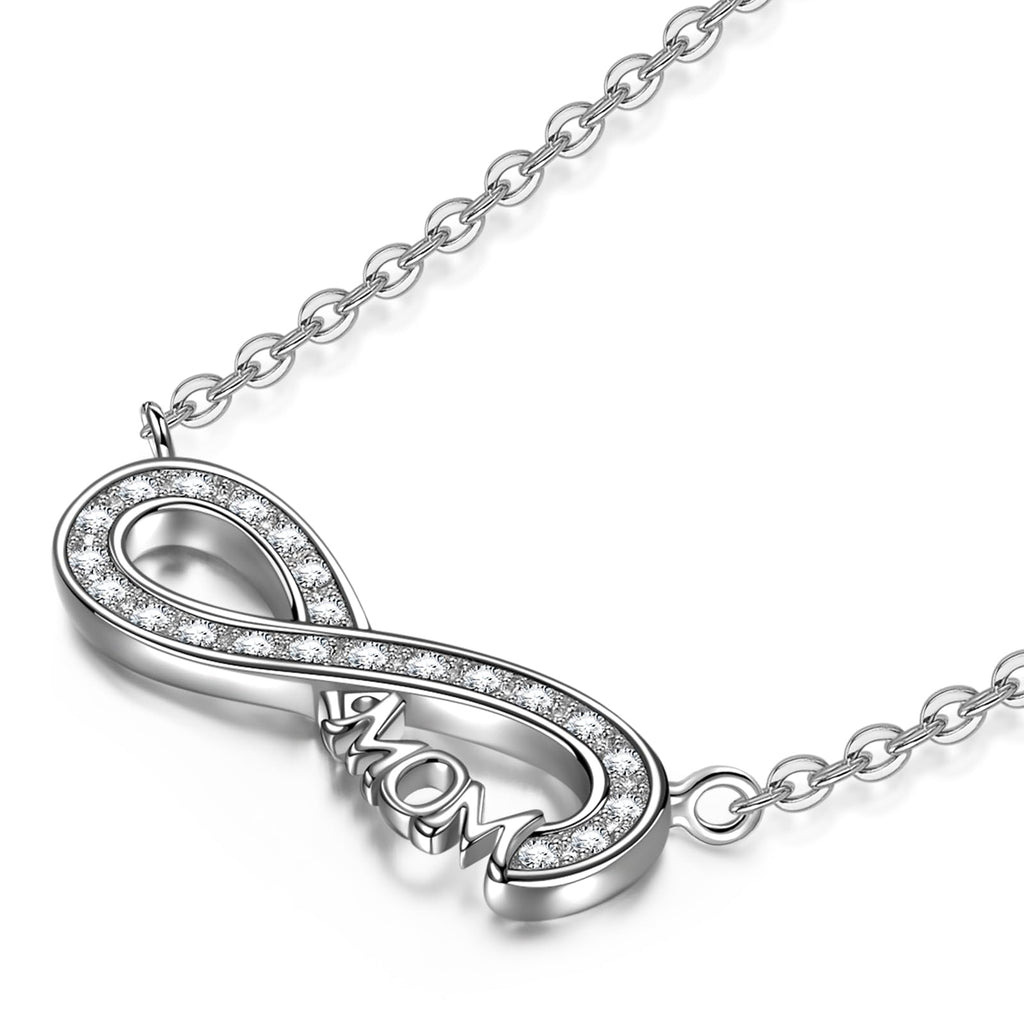 Kate Lynn Endless Love Infinity Necklace for Mom, Women Jewelry, Birthday Gifts Mothers Day Gifts for Mom Christmas Gift