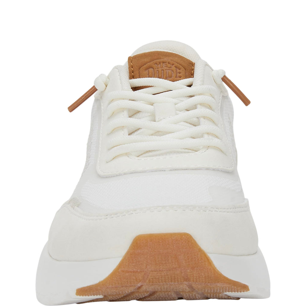 HEYDUDE Women's Sirocco Alta W Sneaker White