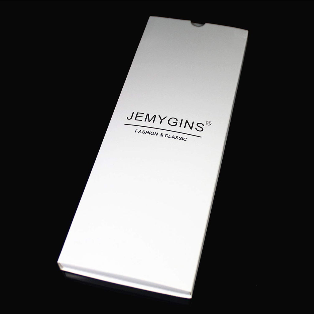 JEMYGINS Black Tie Silk Necktie for Men Business and Wedding