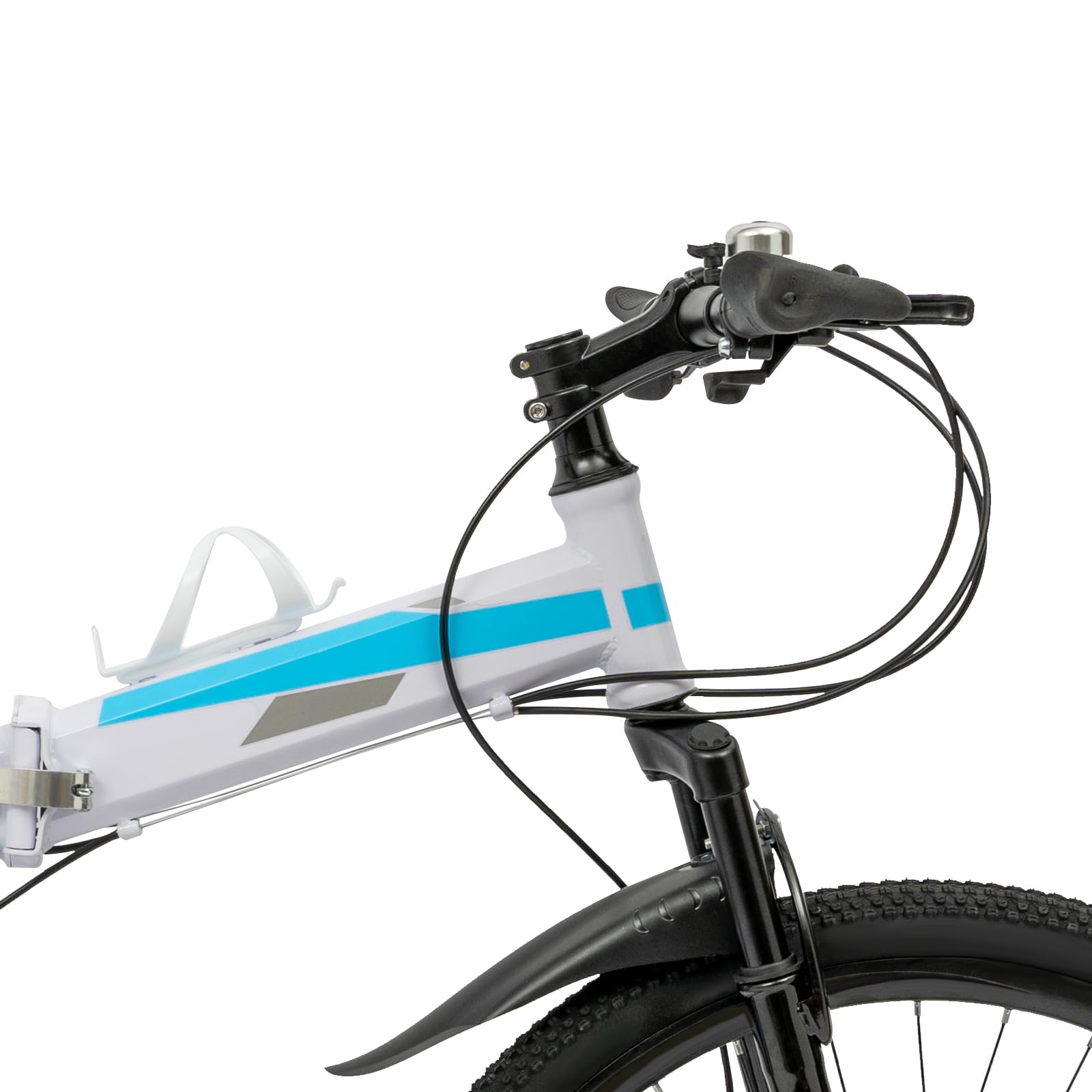 Arligaaduo 26 Inch Foldable Mountain Bike, 21 Speed Folding Mountain Bike with Double Shock Effect, Full Suspension Powerful Mechanical Dual Disc Brakes, Unique Design and Ergonomic Frame & Cushion