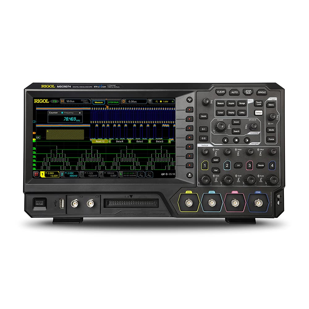 Rigol MSO5074 - Four Channel, 70 MHz Digital/Mixed Signal Oscilloscope