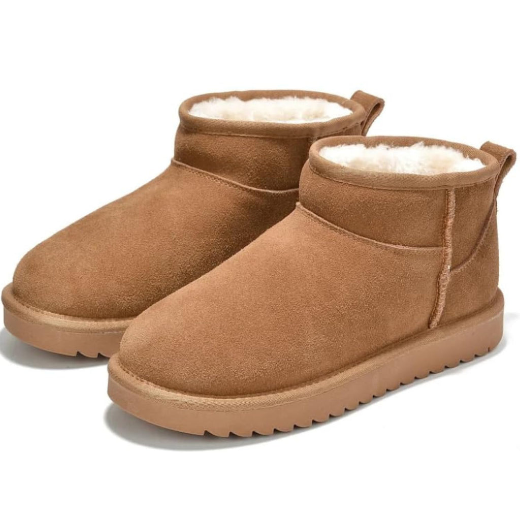 Project Cloud 100% Genuine Leather Ankle Boots for Women - Water Resistant with Memory Foam Insole Winter Boots for Women - Trending Shoes & Comfortable Women's Ankle Boots (Hippy, Chestnut, 8)