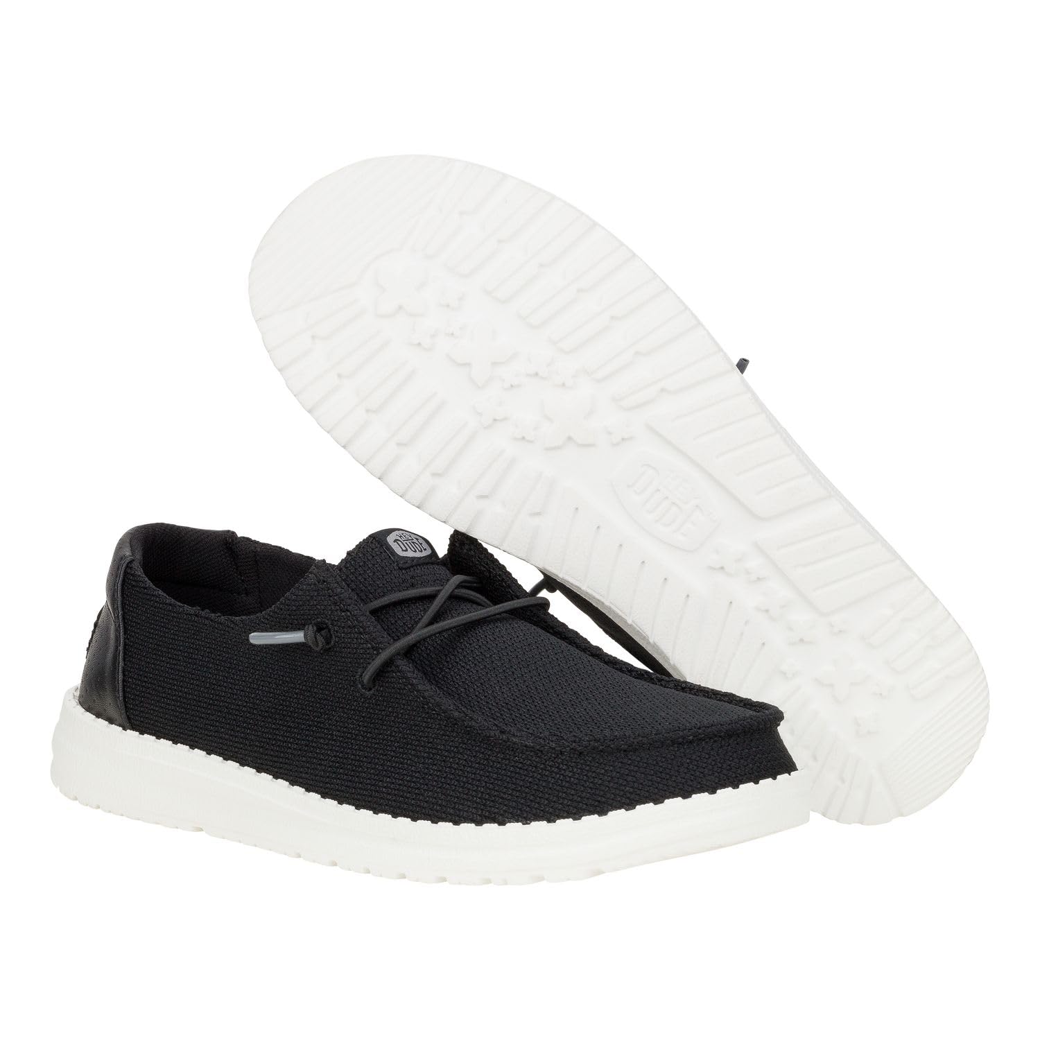 HEYDUDE Women's Wendy Hex Black Size 8 | Women's Slip On Shoes | Comfortable & Light-Weight