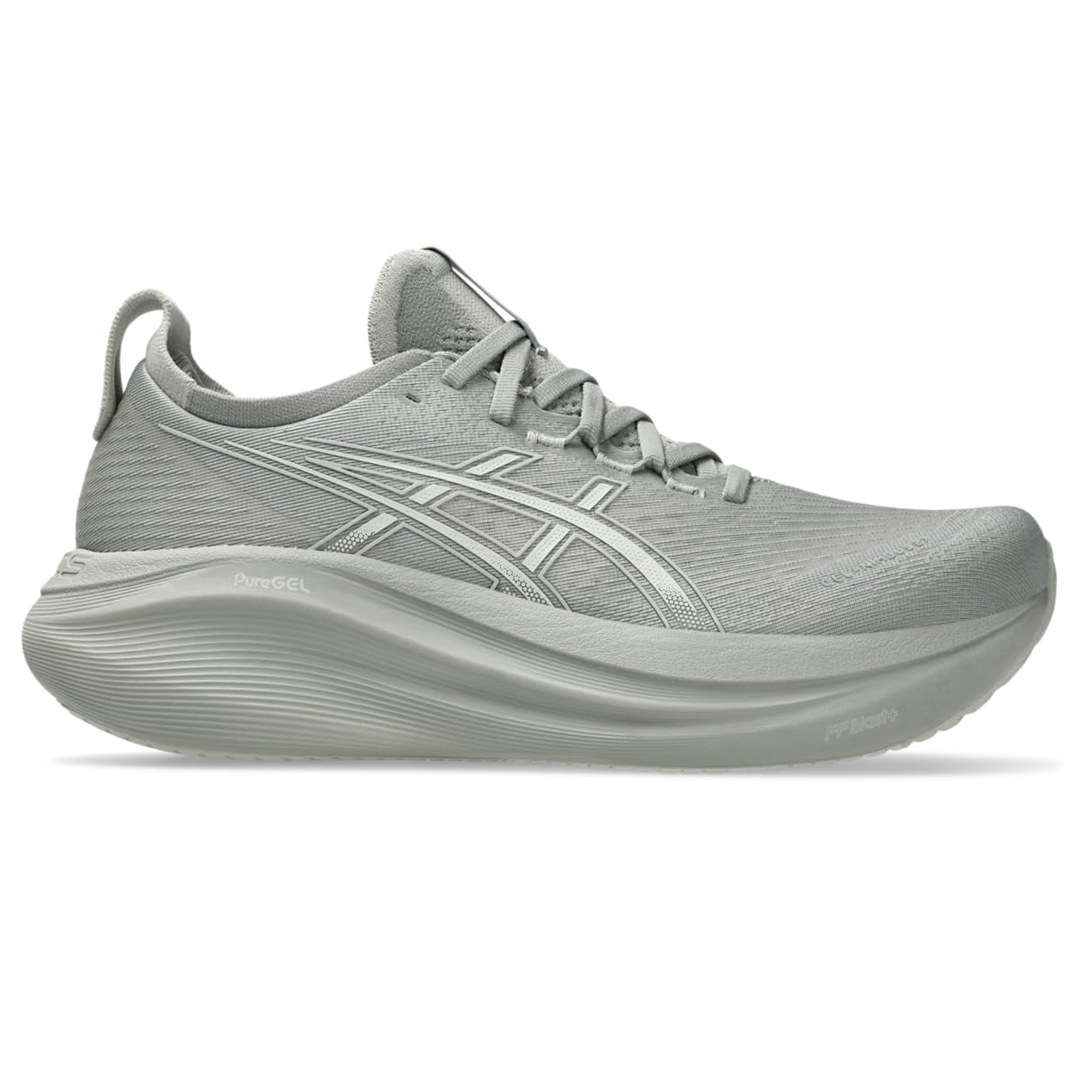 ASICS Men's Gel-Nimbus 27 Running Shoe, 11.5, Seal Grey/Lake Grey